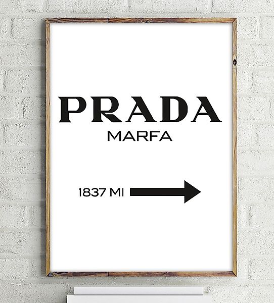 Close Up Kunstdruck Prada Marfa Kunstdruck günstig online kaufen