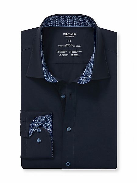 OLYMP Langarmhemd "24/Seven - Level Five", Jerseyhemd, Businesshemd, body f günstig online kaufen