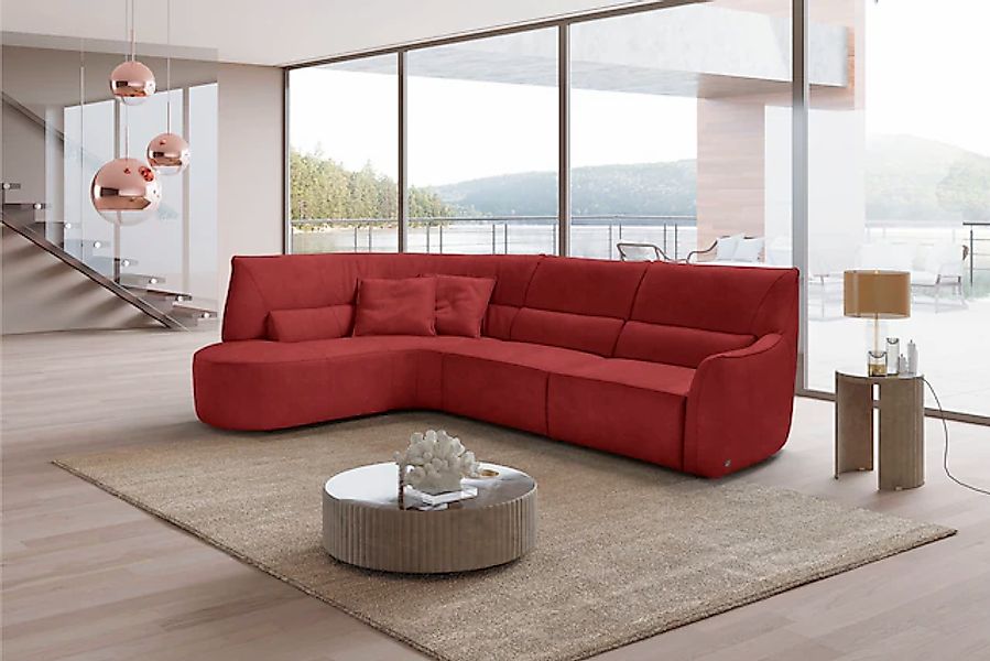 Egoitaliano Ecksofa »Puffy, extravagant & edel, Retro Designsofa, hoher Sit günstig online kaufen