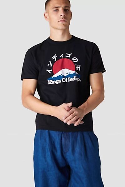 Kings Of Indigo - Darius T-shirt Black Mount Fuji günstig online kaufen
