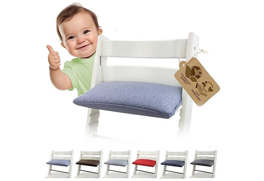 BambiniWelt by Rafael K. Hochstuhlauflage Ersatzbezug Bezug Sitzkissen Kiss günstig online kaufen