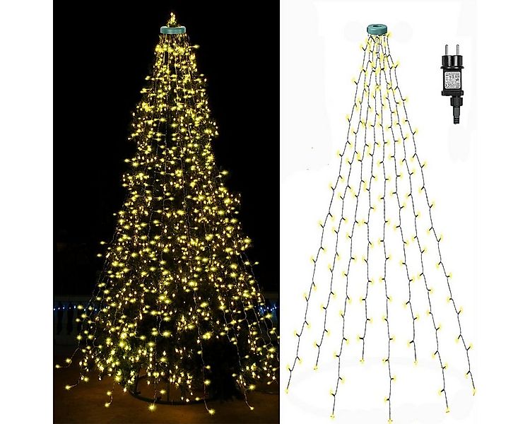 Rosnek LED-Lichterkette 31V, 16 Stränge, 8 Modi, Timer, Speicherfunktion, f günstig online kaufen