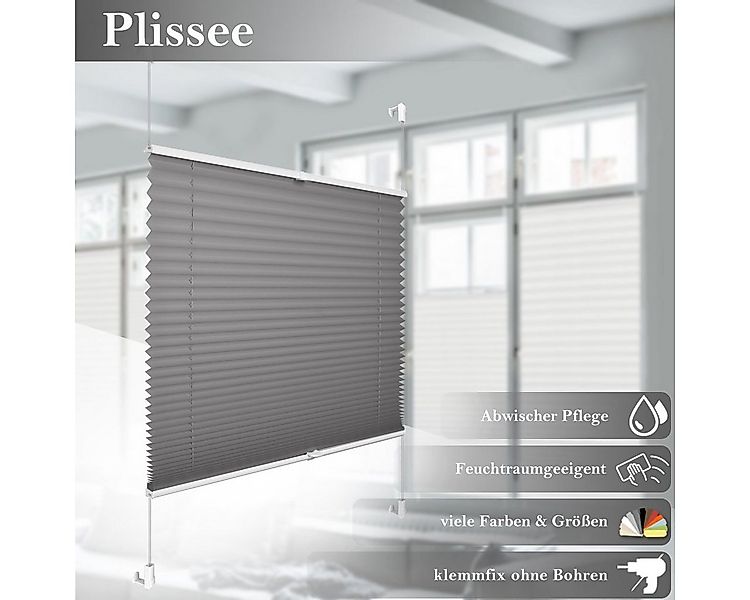 OUBO Plissee ohne Bohren Klemmfix, Sichtschutz und Sonnenschutz, Lichtdurch günstig online kaufen