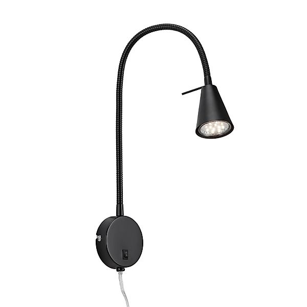 Briloner LED Bettleuchte Tusa Schwenkbar Warmweiß 45 x 20,5 cm Schwarz günstig online kaufen