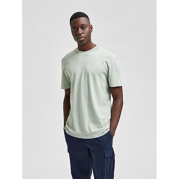 Selected Relax Colman Kurzarm O Hals T-shirt XL Desert Sage / Detail Melang günstig online kaufen