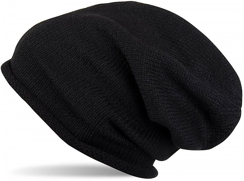 styleBREAKER Strickmütze Feinstrick Beanie Mütze mit Rollrand (1-St) günstig online kaufen