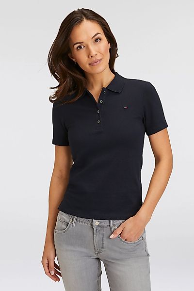 Tommy Hilfiger Poloshirt "1985 SLIM PIQUE POLO SHORT SLEEVE" mit Tommy Hilf günstig online kaufen