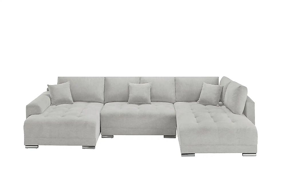 Wohnlandschaft mit Schlaffunktion Lemie ¦ grau ¦ Maße (cm): B: 356 H: 85 T: günstig online kaufen