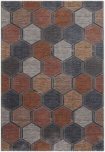 TaraCarpet Teppich Tara Carpet Futuro Honeycomb, rechteckig, Höhe: 14 mm, R günstig online kaufen