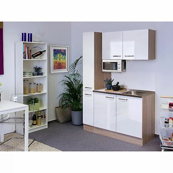 Flex-Well Küchenzeile "Samoa", Gesamtbreite 130 cm, mit Apothekerschrank un günstig online kaufen