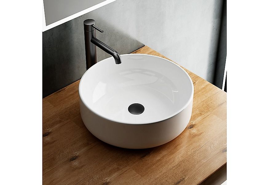 Alpenberger Waschbecken V - Keramik Waschbecken 340-4016 (1-tlg. Waschschal günstig online kaufen