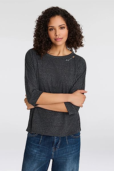 Ragwear 3/4-Arm-Shirt "SHIMONA CORE", abgerundeter Saum und modische 3/4 Är günstig online kaufen