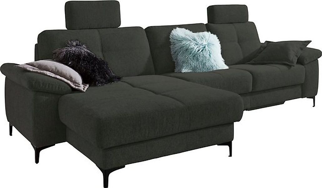 3C Carina Ecksofa Burnaby L-Form, 2 Kopfstützen, optional mit Schlaf- und m günstig online kaufen