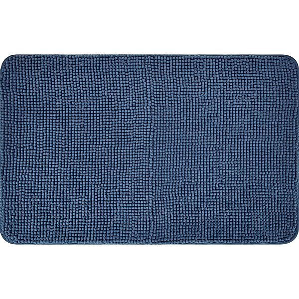baliv Badematte 50 cm x 80 cm Polyester Dunkelblau günstig online kaufen