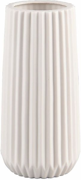 MIRRORS AND MORE Dekovase "RUFFLE" Schlichte, zeitlose Dekovase günstig online kaufen