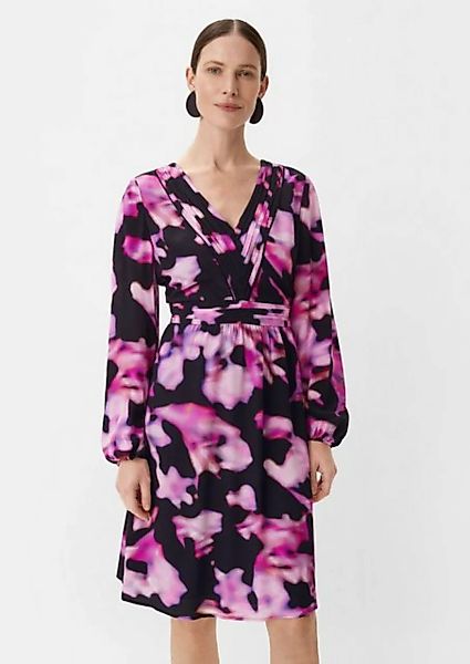 Comma Minikleid Kurzes Kleid mit Allovermuster Biesen günstig online kaufen