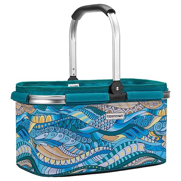 anndora Einkaufskorb mit stabilem Aluminiumrahmen, 22 l, Stoff durch Klettv günstig online kaufen