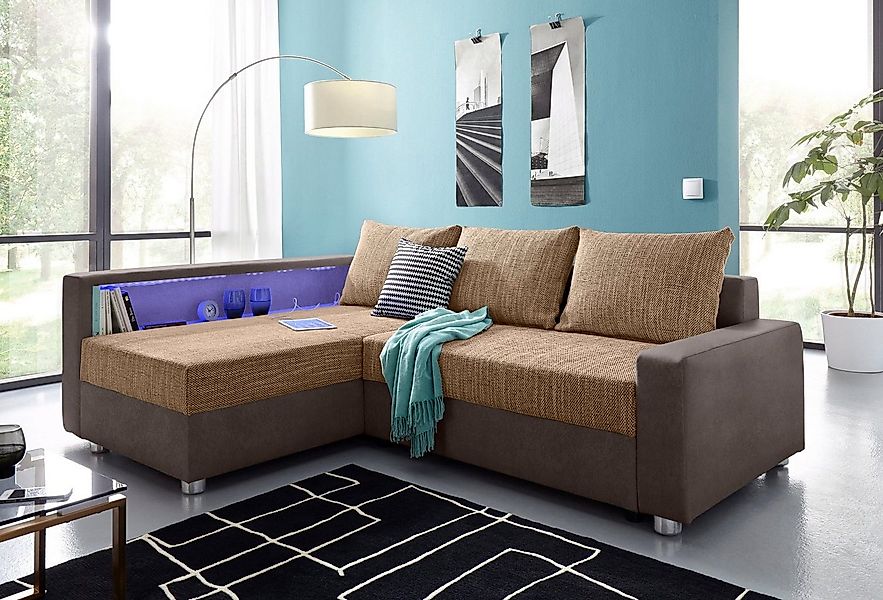 COLLECTION AB Ecksofa Relax L-Form, inklusive Bettfunktion, Federkern, wahl günstig online kaufen