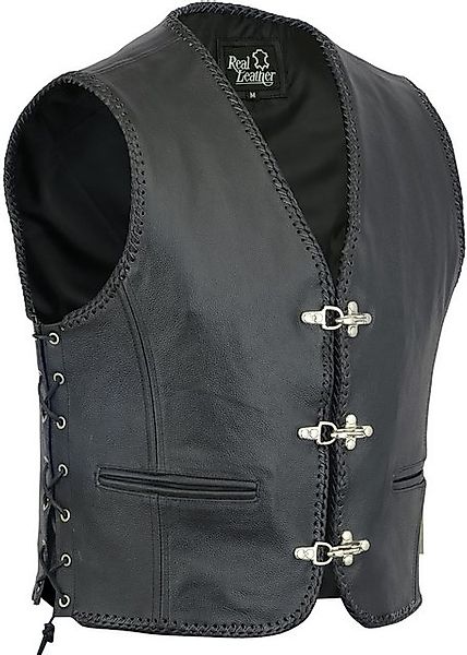 Myooka Lederweste Herren Lederweste Kutte Biker günstig online kaufen