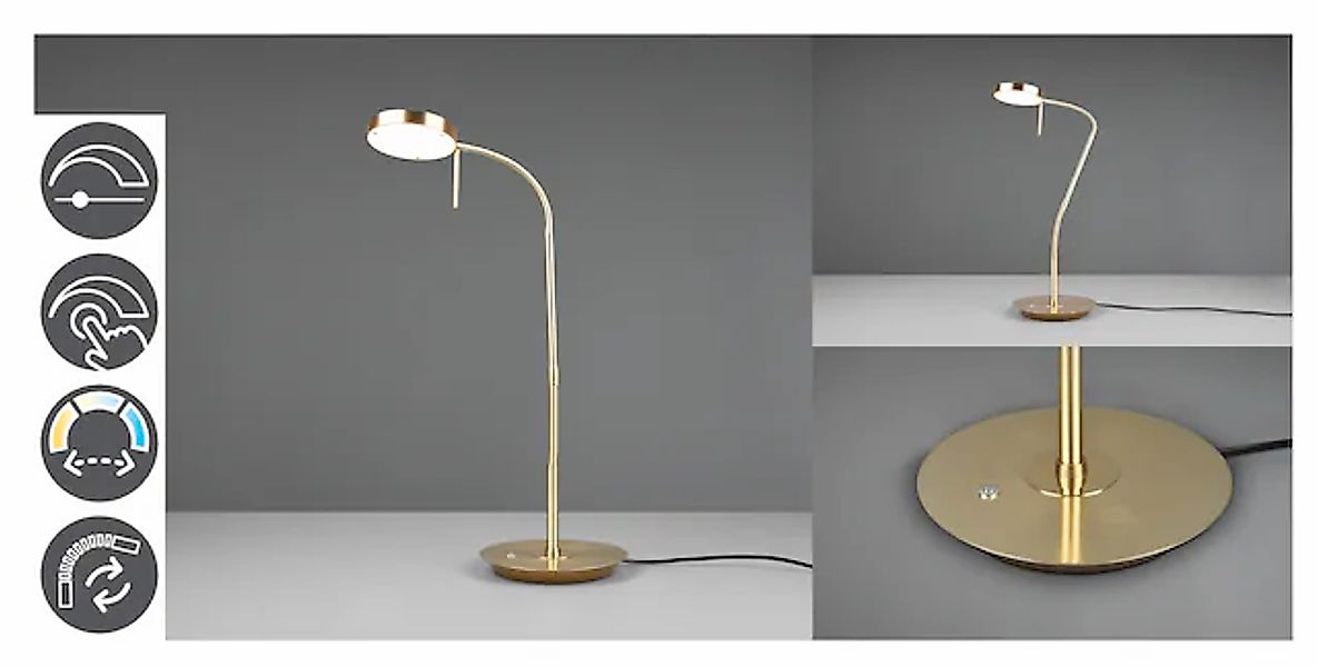 TRIO Leuchten LED Tischleuchte »MONZA, Tischlampe mit Sensordimmer Lichtfar günstig online kaufen