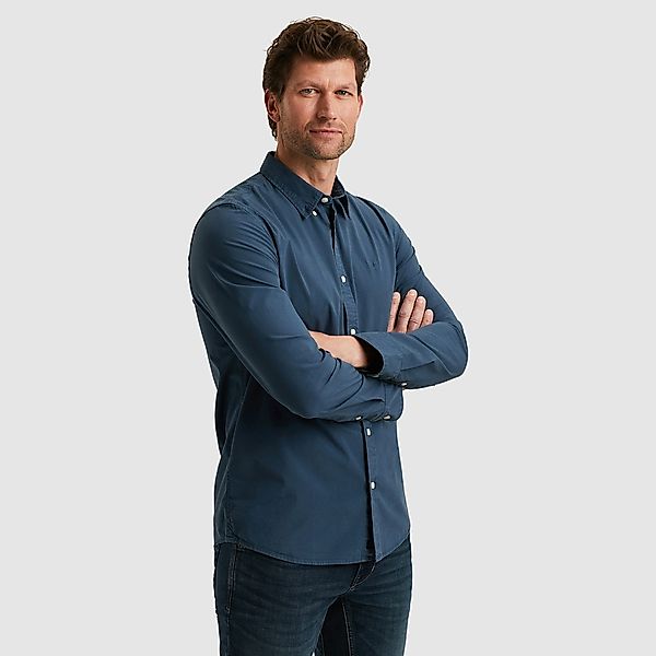 PME LEGEND Langarmhemd mit Logo Stickerei günstig online kaufen