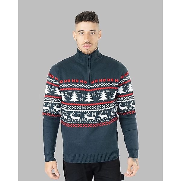 Montegoni Sweater Herren Weihnachtspullover Neuheit Faire Insel Grobstrick günstig online kaufen
