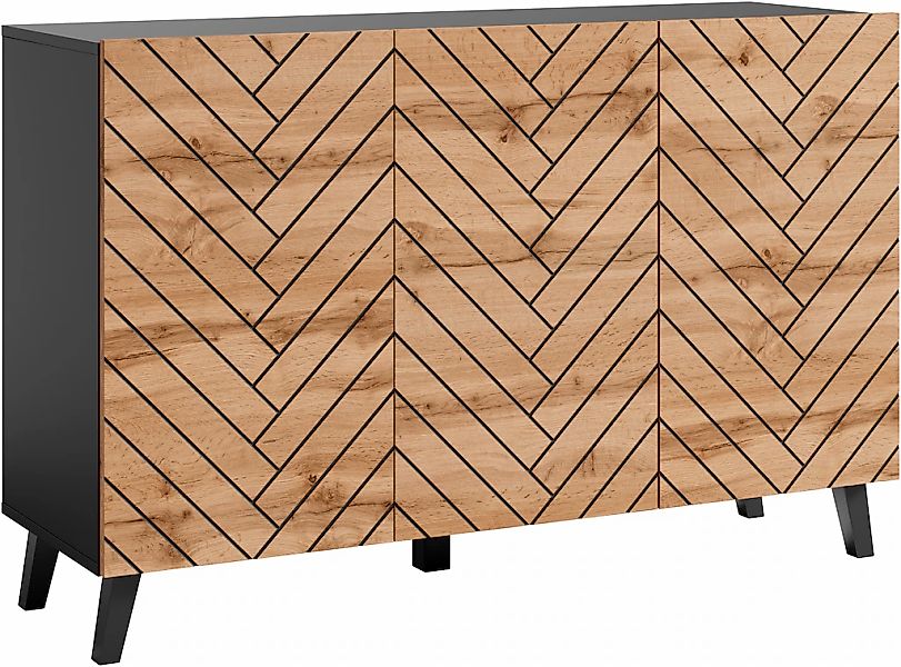Home affaire Sideboard "Phuket, Front MDF" Modernes Sideboard mit 6 Fächern günstig online kaufen