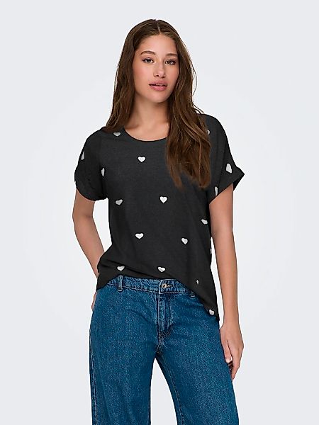 ONLY Kurzarmshirt "ONLMOSTER S/S AOP TOP CS JRS" Viskosemischung, regular f günstig online kaufen