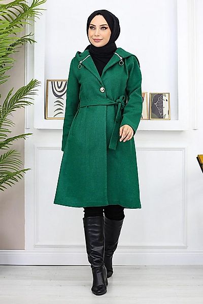 MODAMİHRAM Strickjacke Kapuzenwollmantel günstig online kaufen