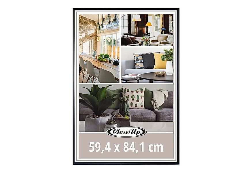 Close Up Bilderrahmen Posterrahmen 59,4 x 84,1 cm DIN A1 schwarz 3er Set günstig online kaufen