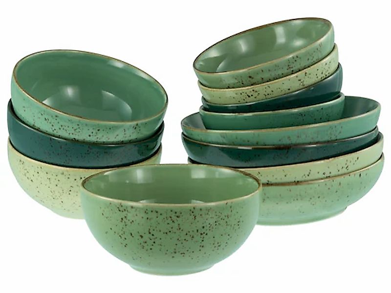 CreaTable Schale »Nature Collection, Bowl Set 12-tlg«, 12 tlg., aus Steinze günstig online kaufen