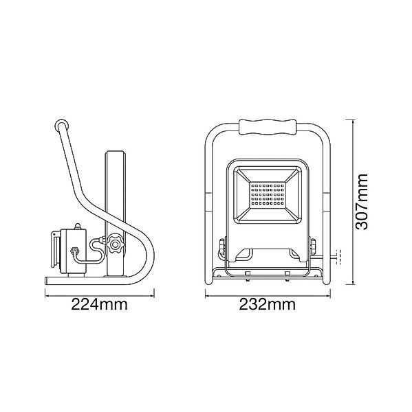 LEDVANCE Worklight R-Stand LED-Baustrahler 30 W günstig online kaufen