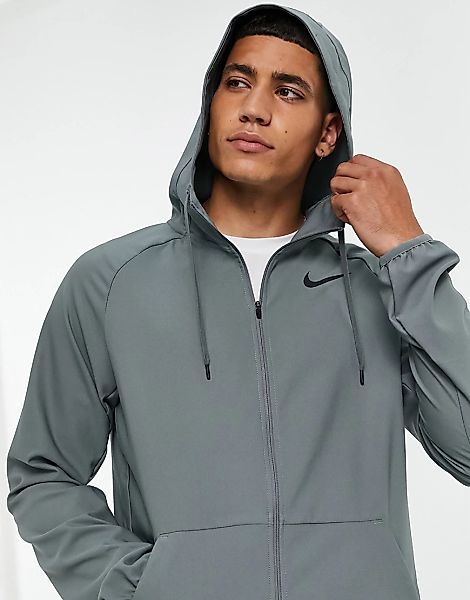 Nike – Pro Training Dri-FIT Flex Vent Max – Jacke in Grau günstig online kaufen