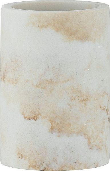 WENKO Zahnputzbecher Odos, Marmor Optik, aus stabilem Polyresin günstig online kaufen