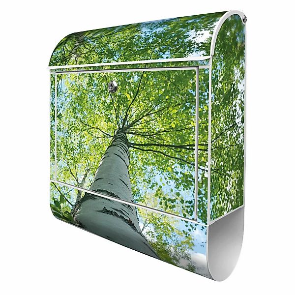 Banjado Design Briefkasten Weiß Pulverbeschichtet 39x47x14cm 2 Schlüssel Mi günstig online kaufen