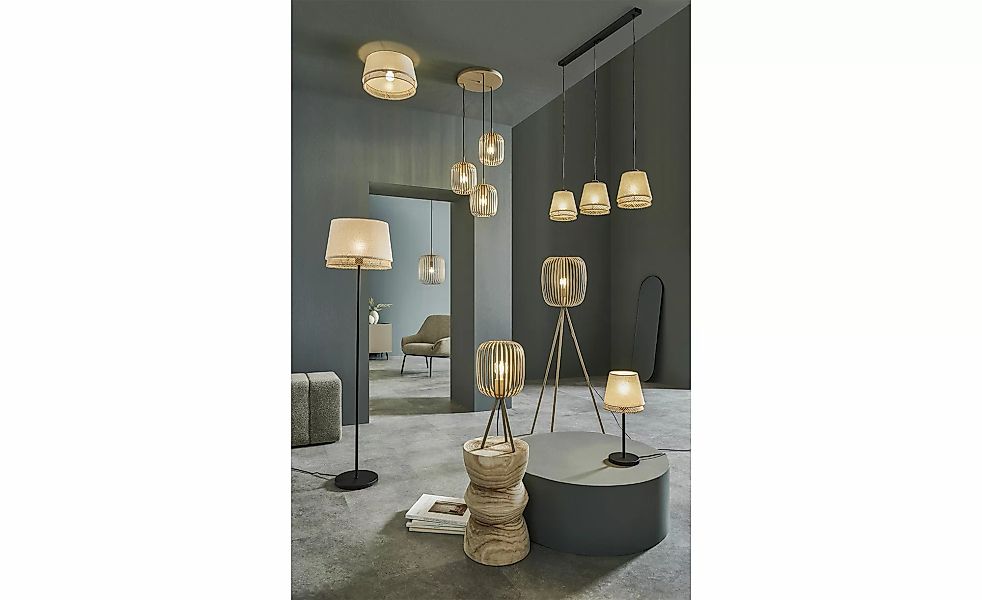 Dreibein-Tischleuchte  Romazzina ¦ beige ¦ Maße (cm): H: 43,5  Ø: 20 Lampen günstig online kaufen
