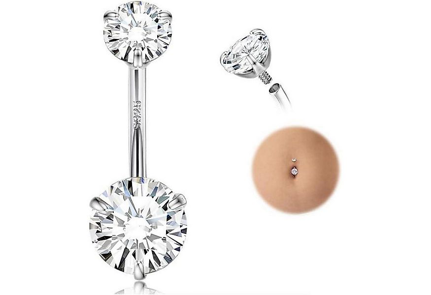 LuxusKollektion Bauchnabelpiercing 925 Sterling Silber Bauchnabelringe mit günstig online kaufen