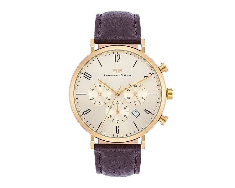 Rhodenwald & Söhne Chronograph Arakon gelbgold Arakon, mit Echtleder-Armban günstig online kaufen