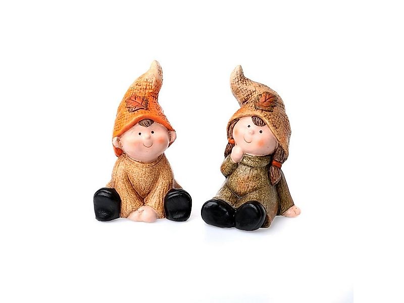 Dragimex Dekofigur Sitzende Herbstkinder aus Terrakotta – 2er Set für herbs günstig online kaufen