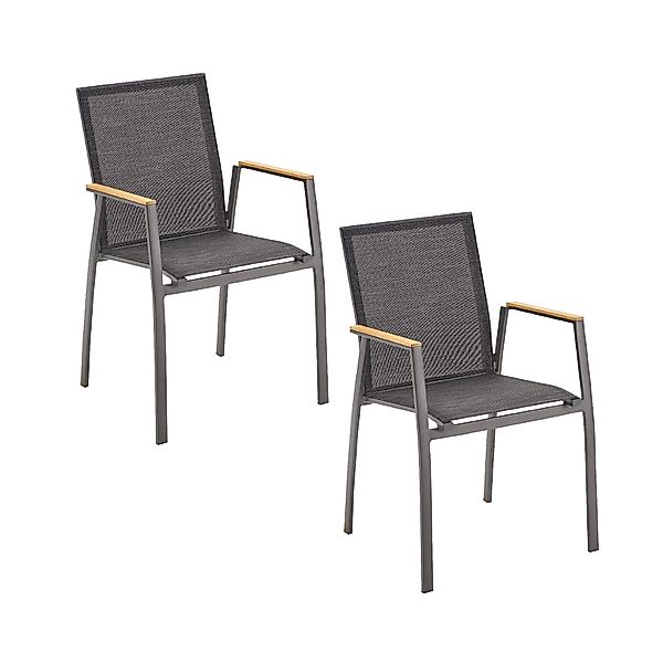 Liadomo Gartenstuhl Pellaro (Sparset, wetterfest, 2 günstig online kaufen