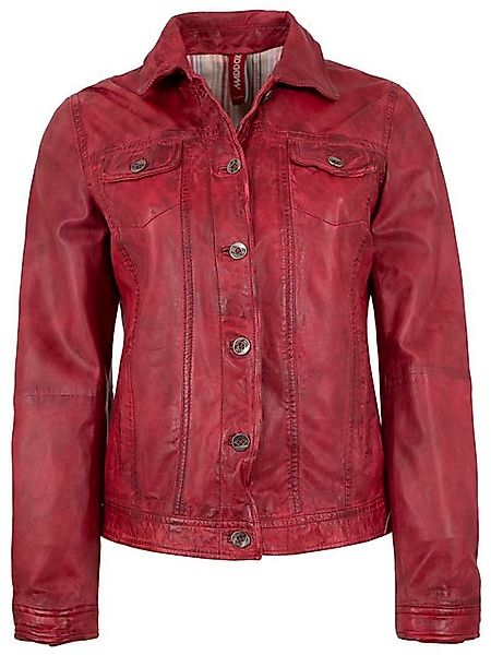 Maddox Lederjacke Janette MADDOX - Damen Lederjacke Jeanjacken-Optik Lammna günstig online kaufen