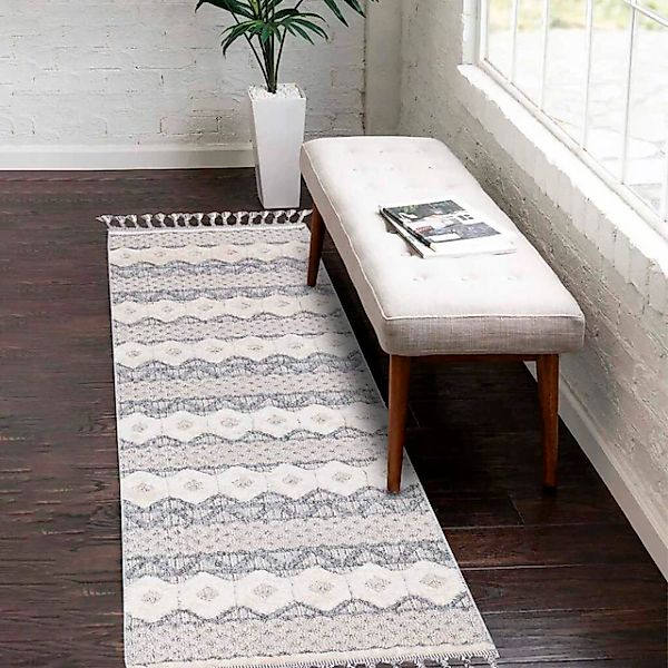 Carpet City Hochflor-Teppich »Valencia 728« rechteckig 20 mm Höhe Läufer, B günstig online kaufen