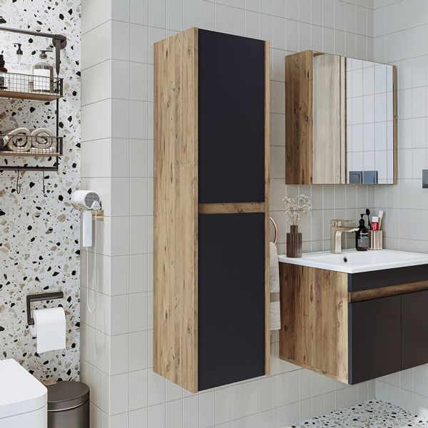 Roomart Badmöbel-Set, (Roomart, Badezimmermöbel, Hochschrank Badregal, günstig online kaufen