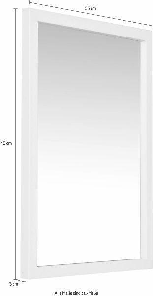 Spinder Design Wandspiegel "SENZA" Metall, Breite 40 cm, Horizontal und ver günstig online kaufen