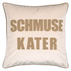 PAD Dekokissen Letters Schmusekater Sand, einfarbig, günstig online kaufen