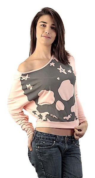 In Vein Skull Printed Long Sleeve Woman M Pink günstig online kaufen