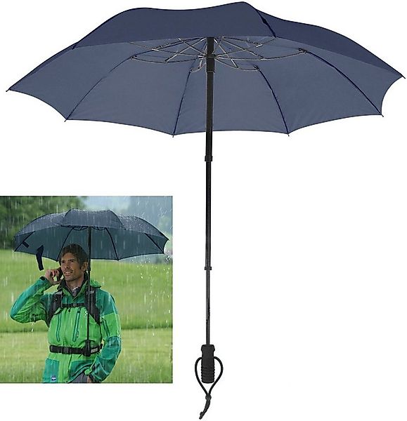 EuroSCHIRM Taschenregenschirm "teleScope handsfree, marineblau" zweifach au günstig online kaufen