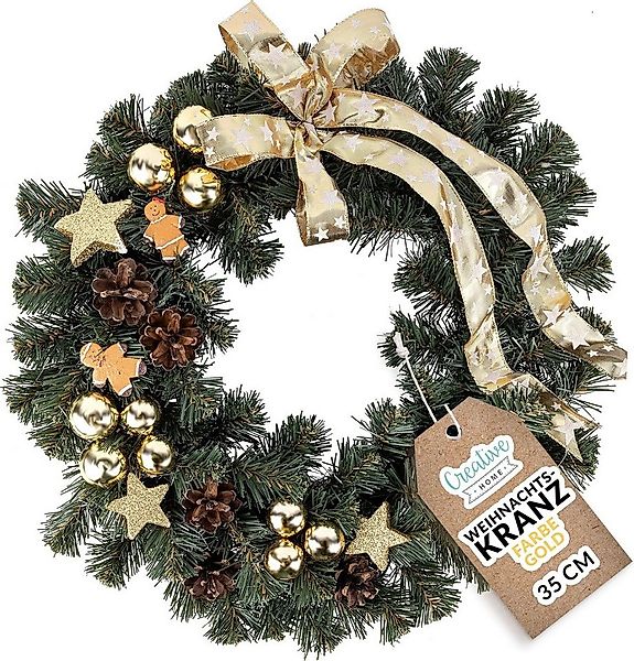 Kunstkranz Weihnachtskranz Türkranz Weihnachten Künstlich Durchmesser 35 cm günstig online kaufen