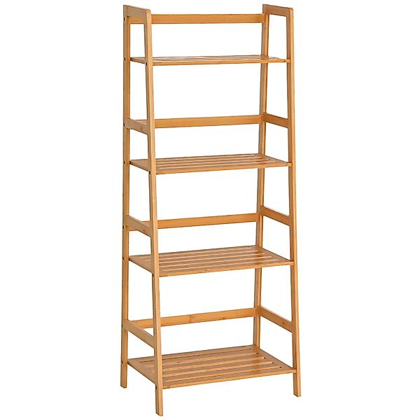 HOMCOM Bücherregal Standregal mit 4 Ebenen Aufbewahrungsregal günstig online kaufen