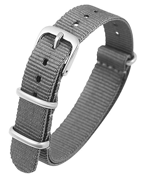 Steinmeister Uhrenarmband ET0522 Nylon, grau, Dornschließe, günstig online kaufen